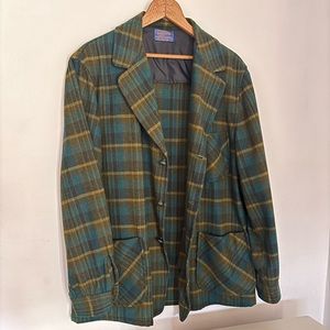Pendleton Wood Plaid Shirt Jacket/Blazer